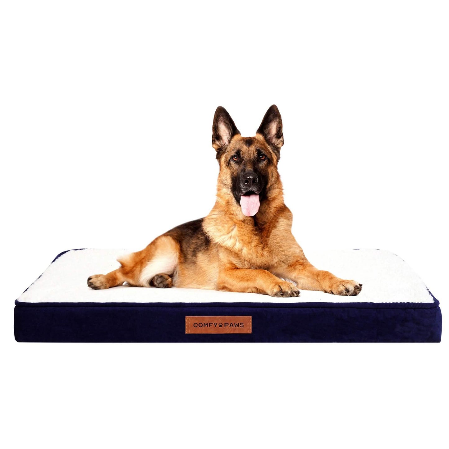 Orthopädisches Hundebett aus Premium Wildleder-Samt