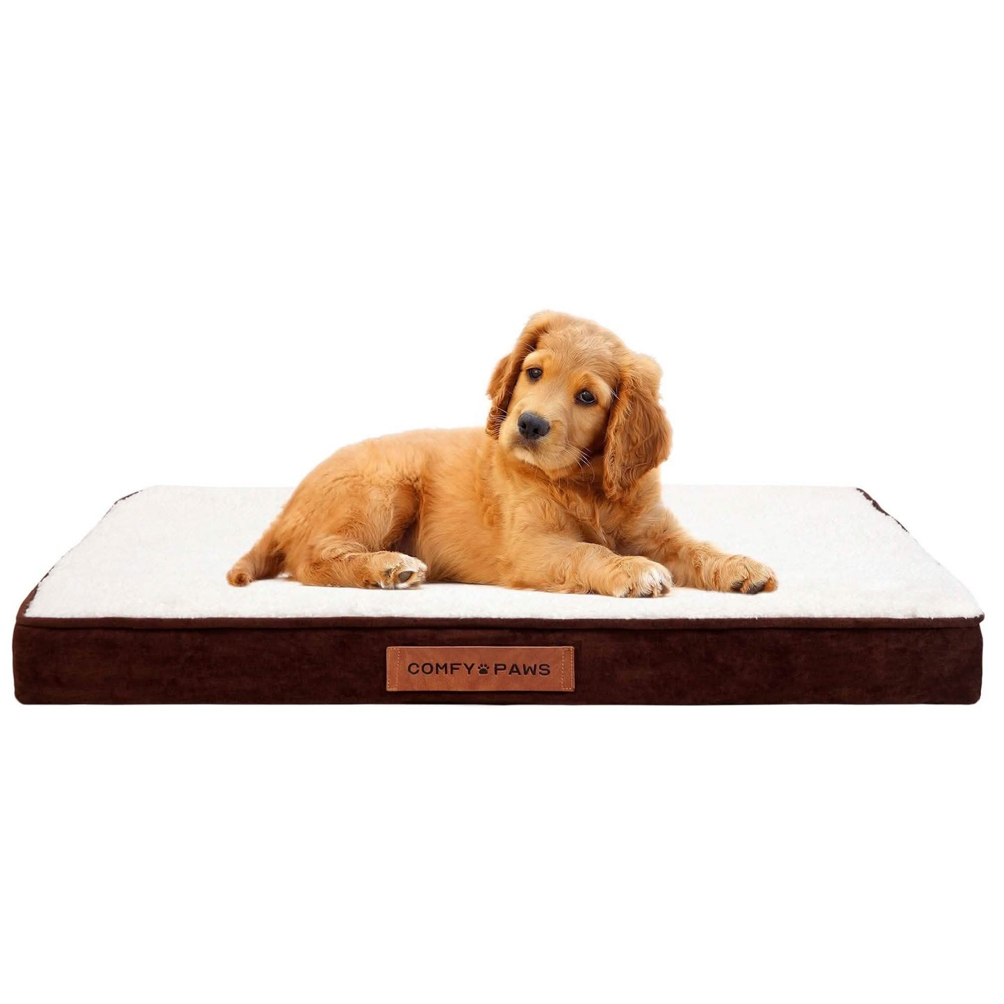 Orthopädisches Hundebett aus Premium Wildleder-Samt