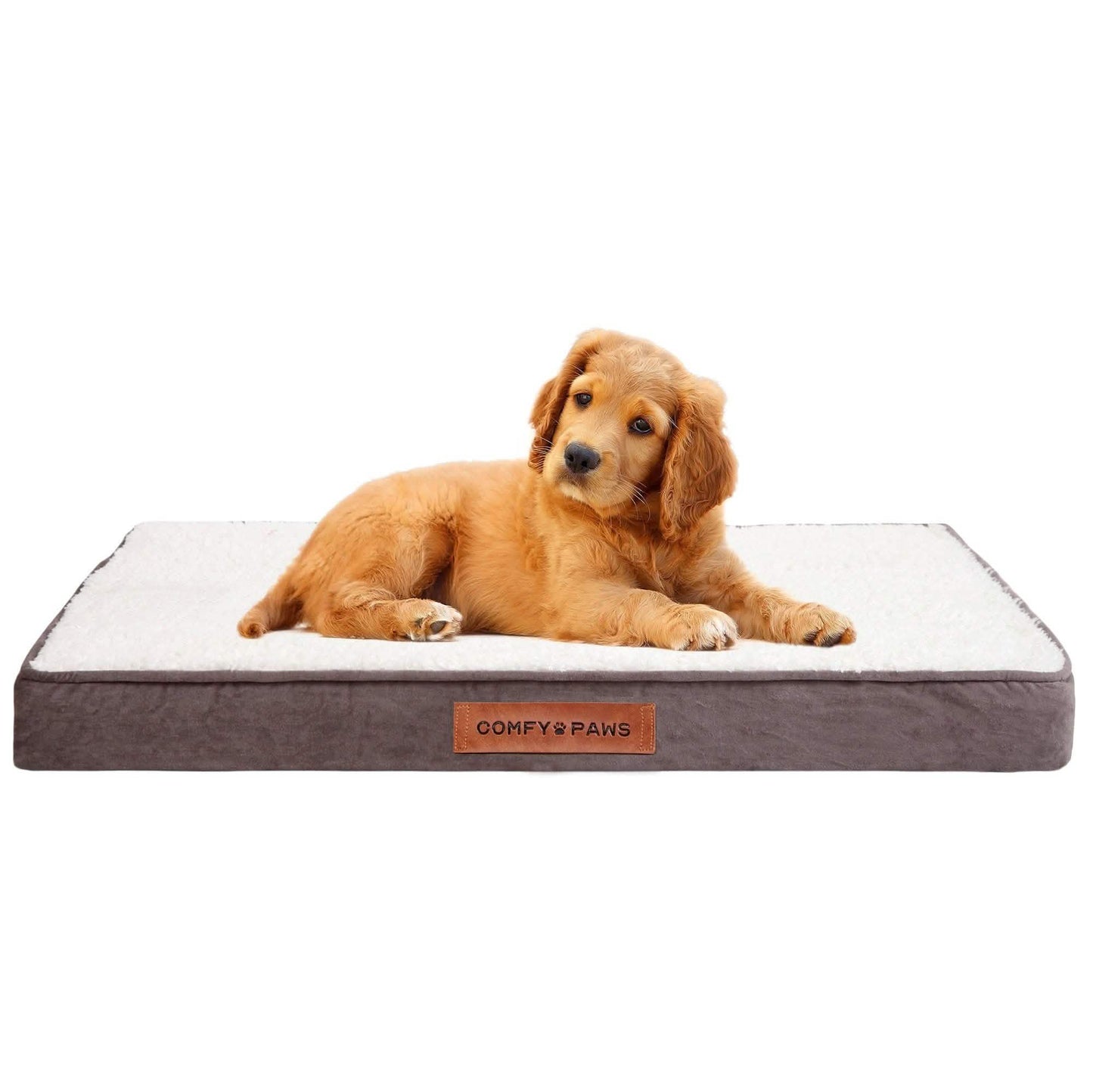 Orthopädisches Hundebett aus Premium Wildleder-Samt