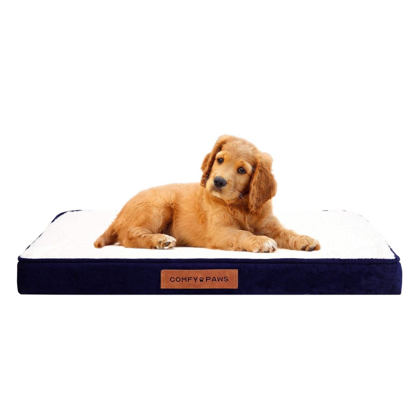 Orthopädisches Hundebett aus Premium Wildleder-Samt
