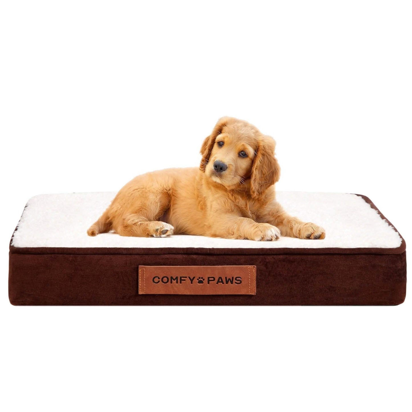 Orthopädisches Hundebett aus Premium Wildleder-Samt