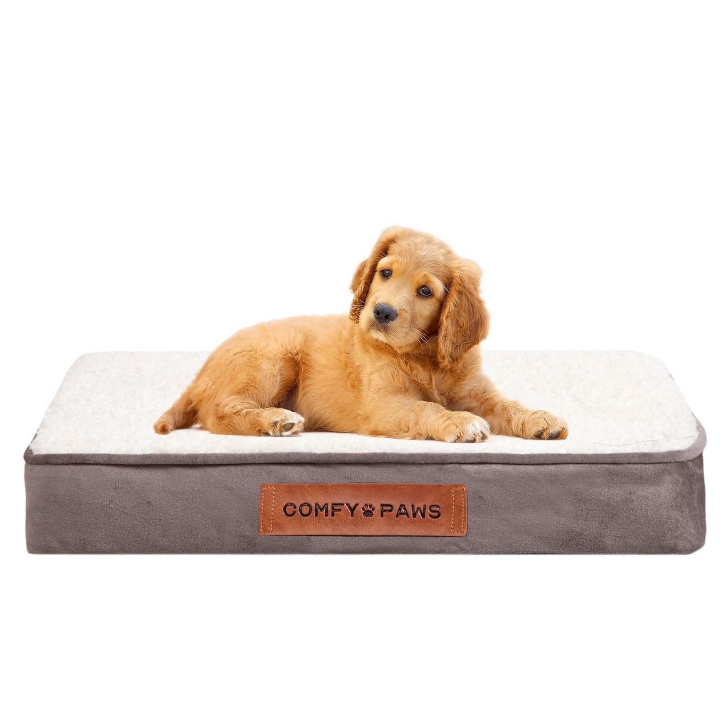 Orthopädisches Hundebett aus Premium Wildleder-Samt