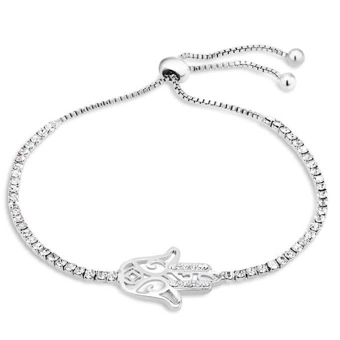 Charm-Armband mit Zirkonia – verschiedene Größen