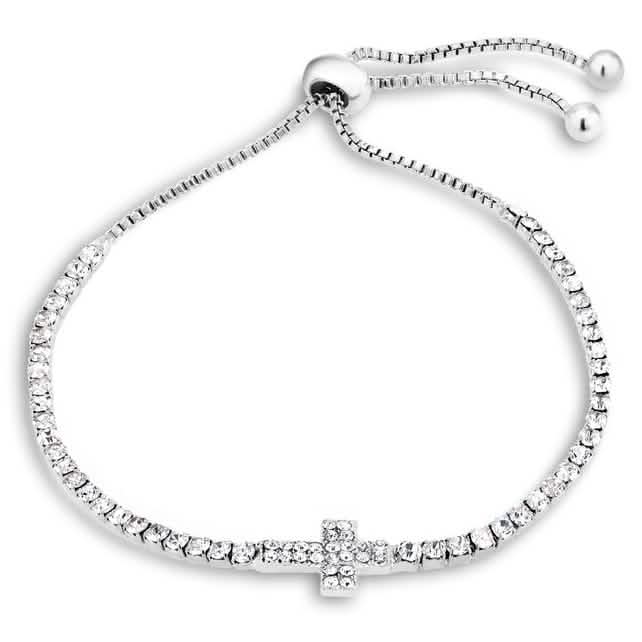 Charm-Armband mit Zirkonia – verschiedene Größen