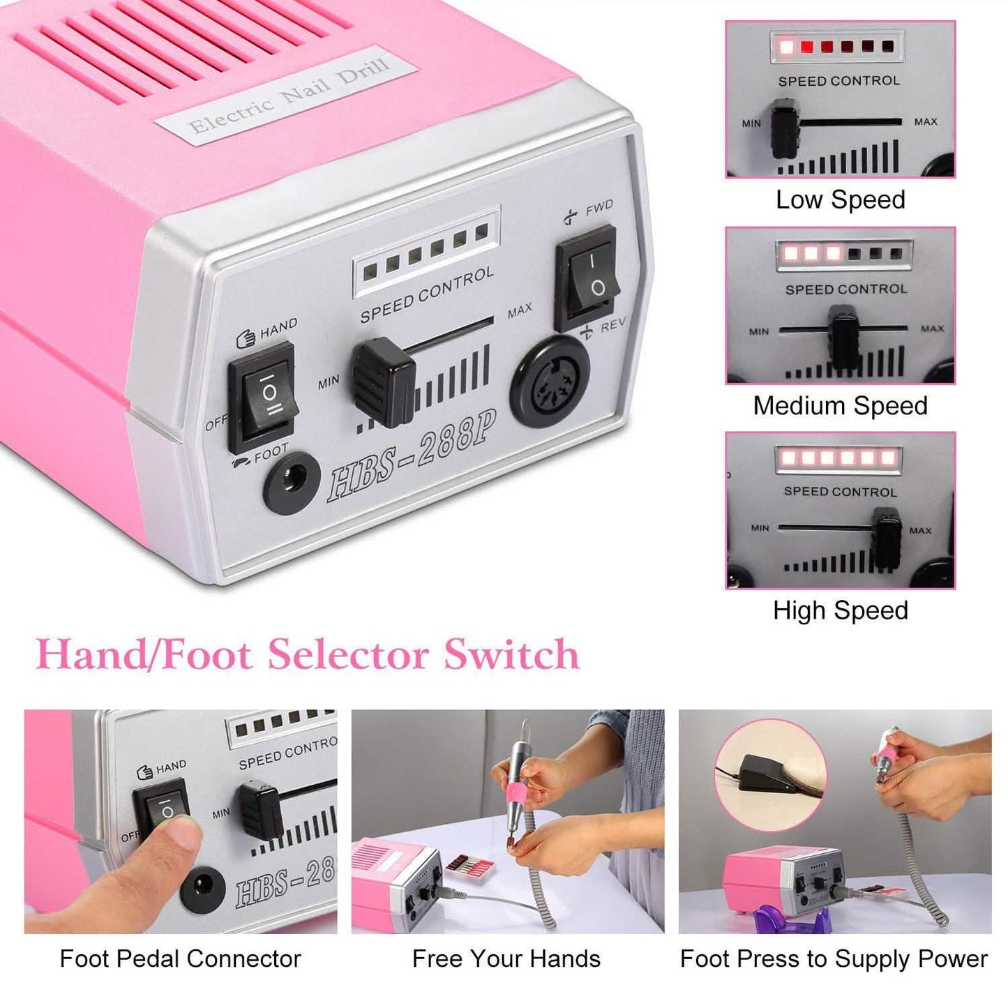 Professionelle Acryl-Nagelfräsmaschine