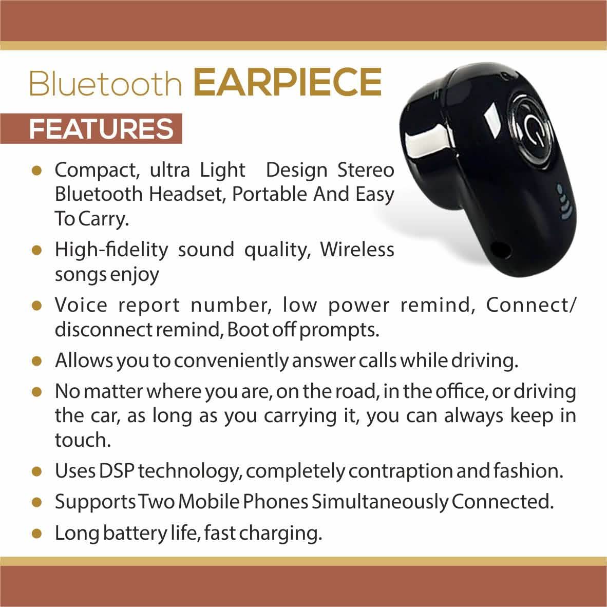Professioneller kabelloser Mini Invisible Bluetooth 10.0 Stereo In-Ear Kopfhörer