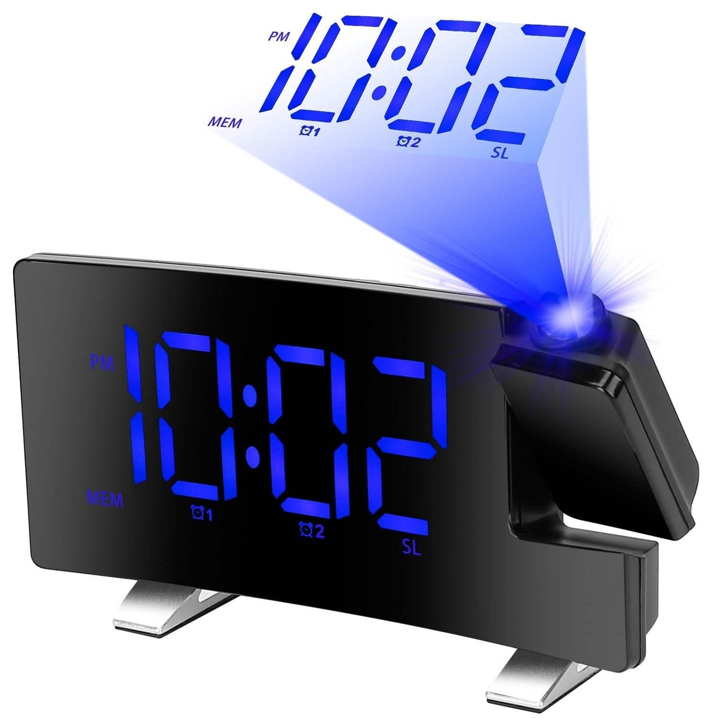 Projektionswecker mit Radio