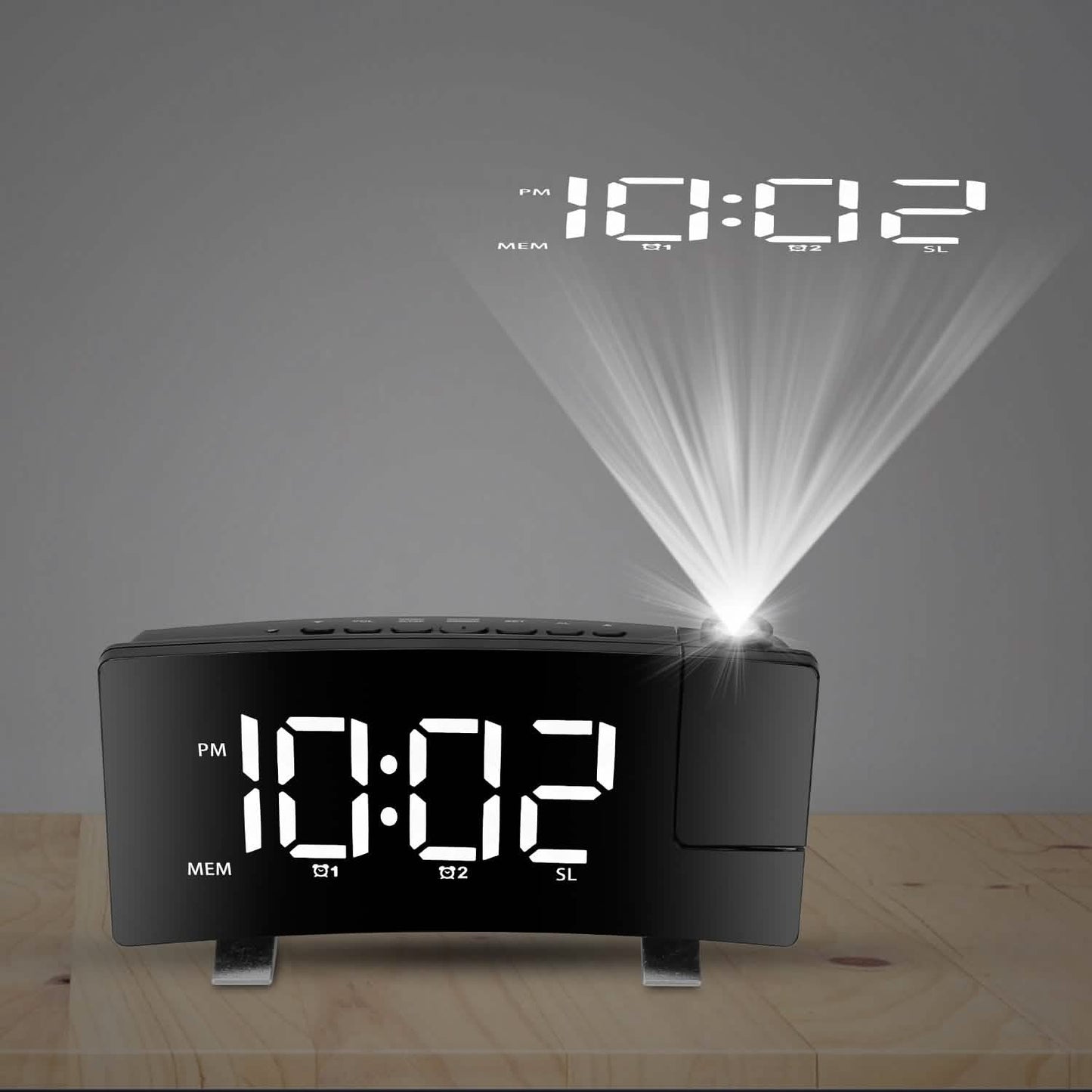 Projektionswecker mit Radio