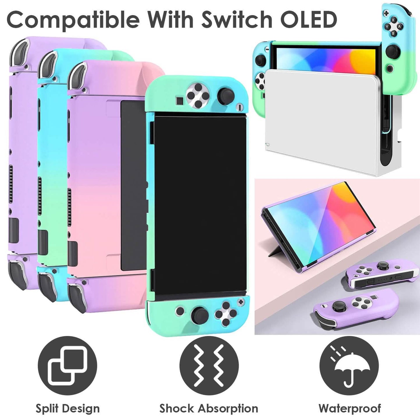 Schutzhülle Harte Andockbare Hülle für Nintendo Switch OLED