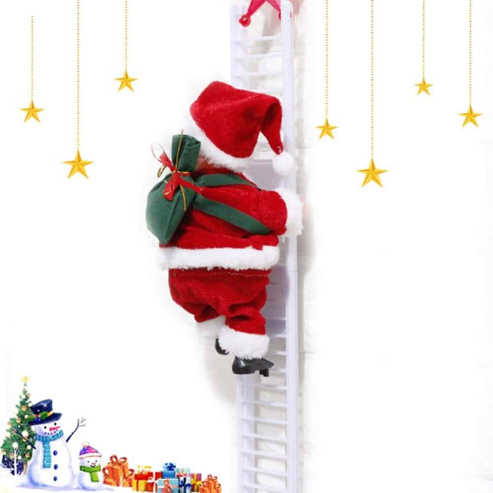 Puroregno elektrische Kletterleiter Seil Weihnachtsmann Puppe