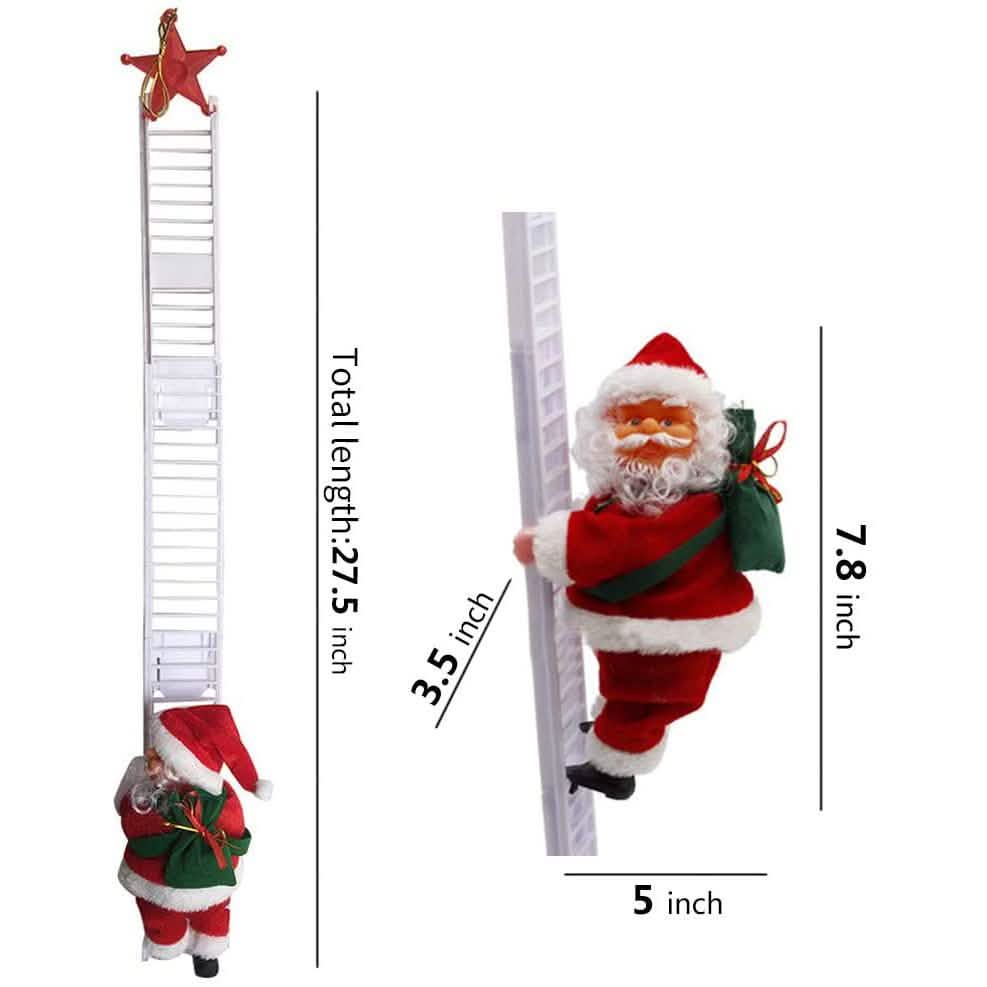 Puroregno elektrische Kletterleiter Seil Weihnachtsmann Puppe