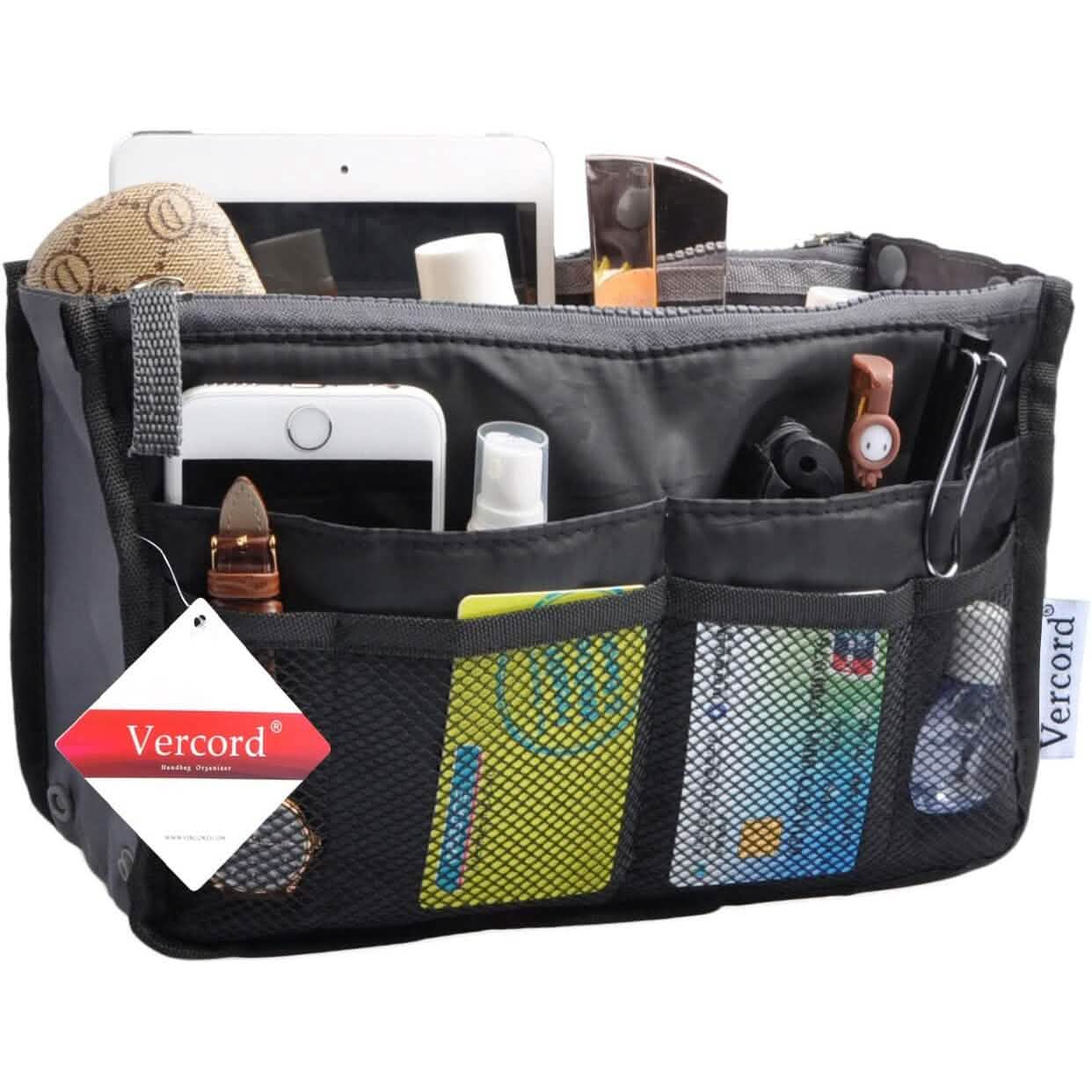 Handtaschen-Organizer, vielseitiger Reise-Organizer, Kosmetiktasche mit mehreren Fächern