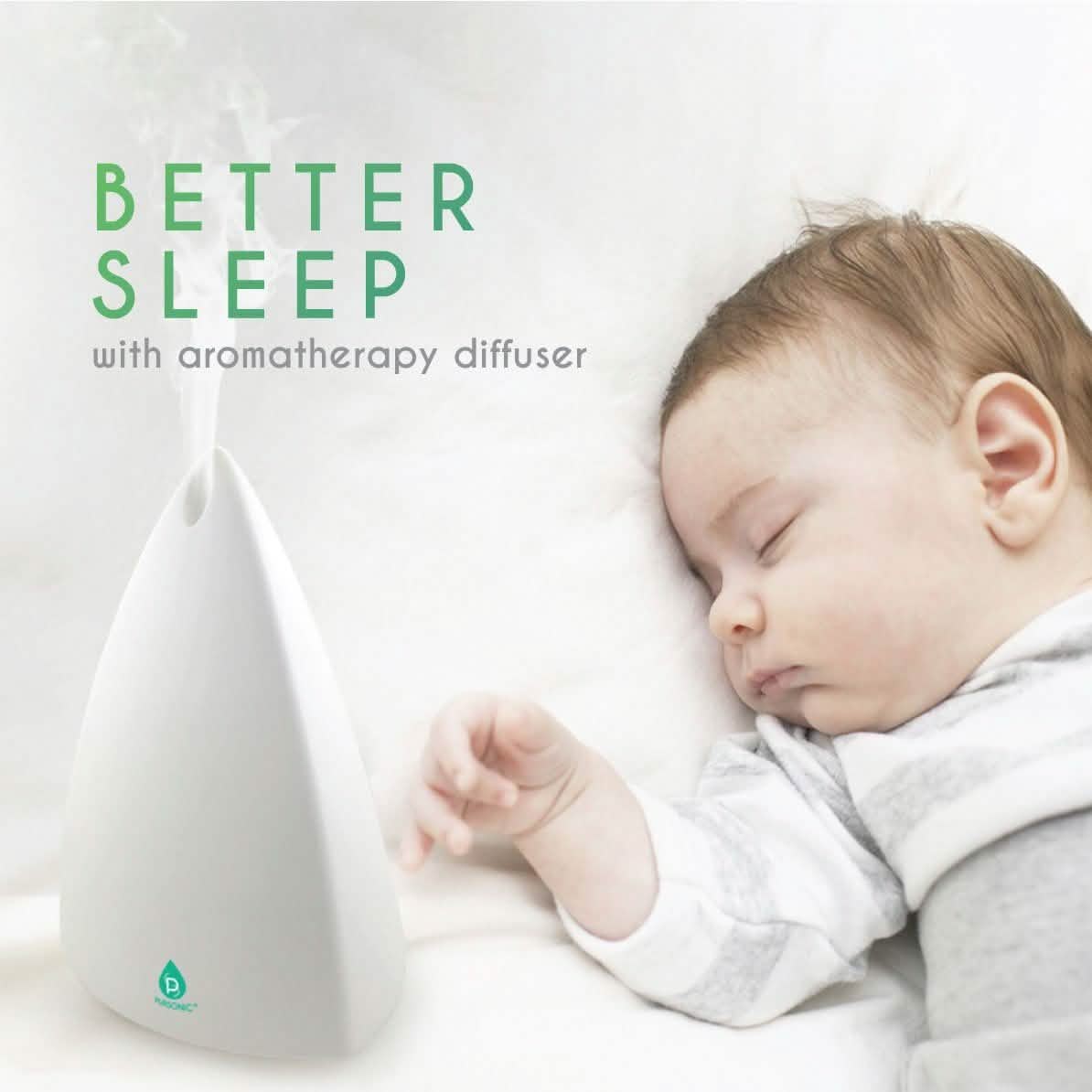 Pursonic Aroma Diffuser mit Fernbedienung und 6er-Set Aromatherapieöle