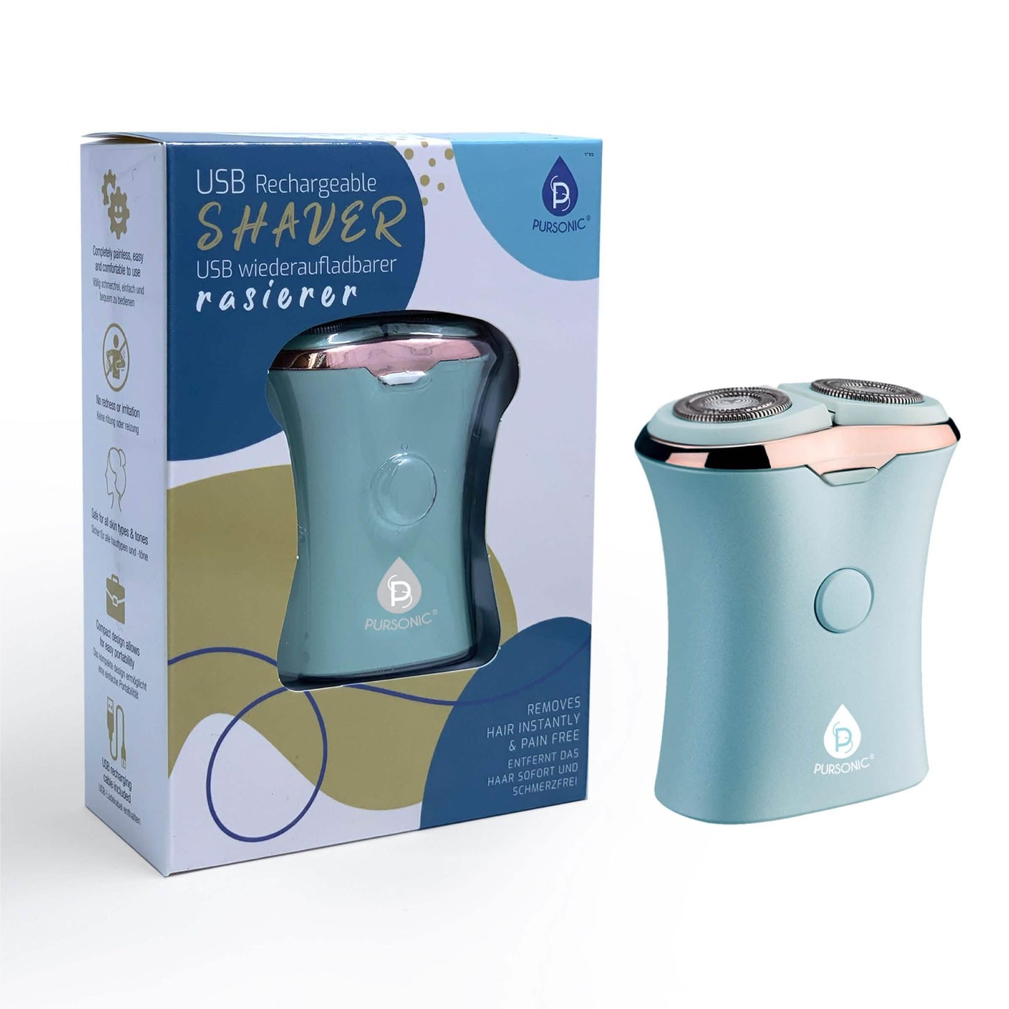 Pursonic Damen USB-Rasierer mit Ladefunktion