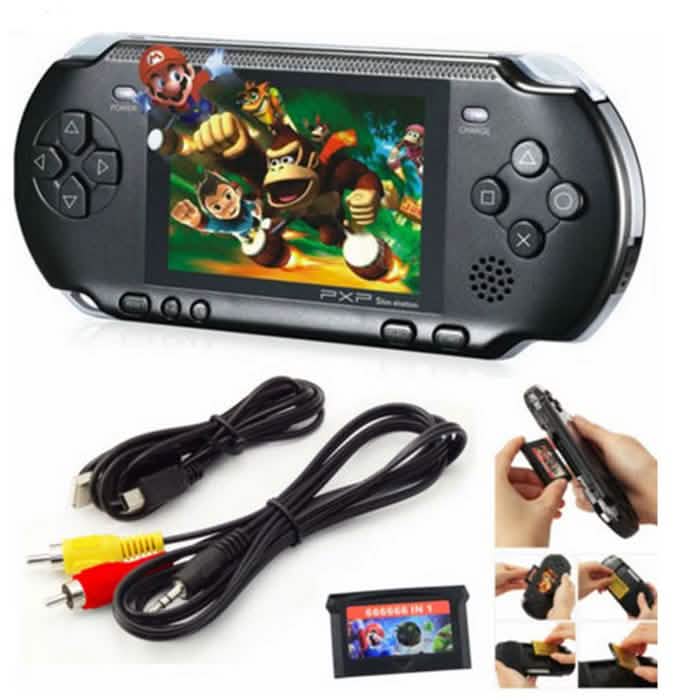 PXP3 Tragbares Handheld-Videospielsystem mit über 150 Spielen