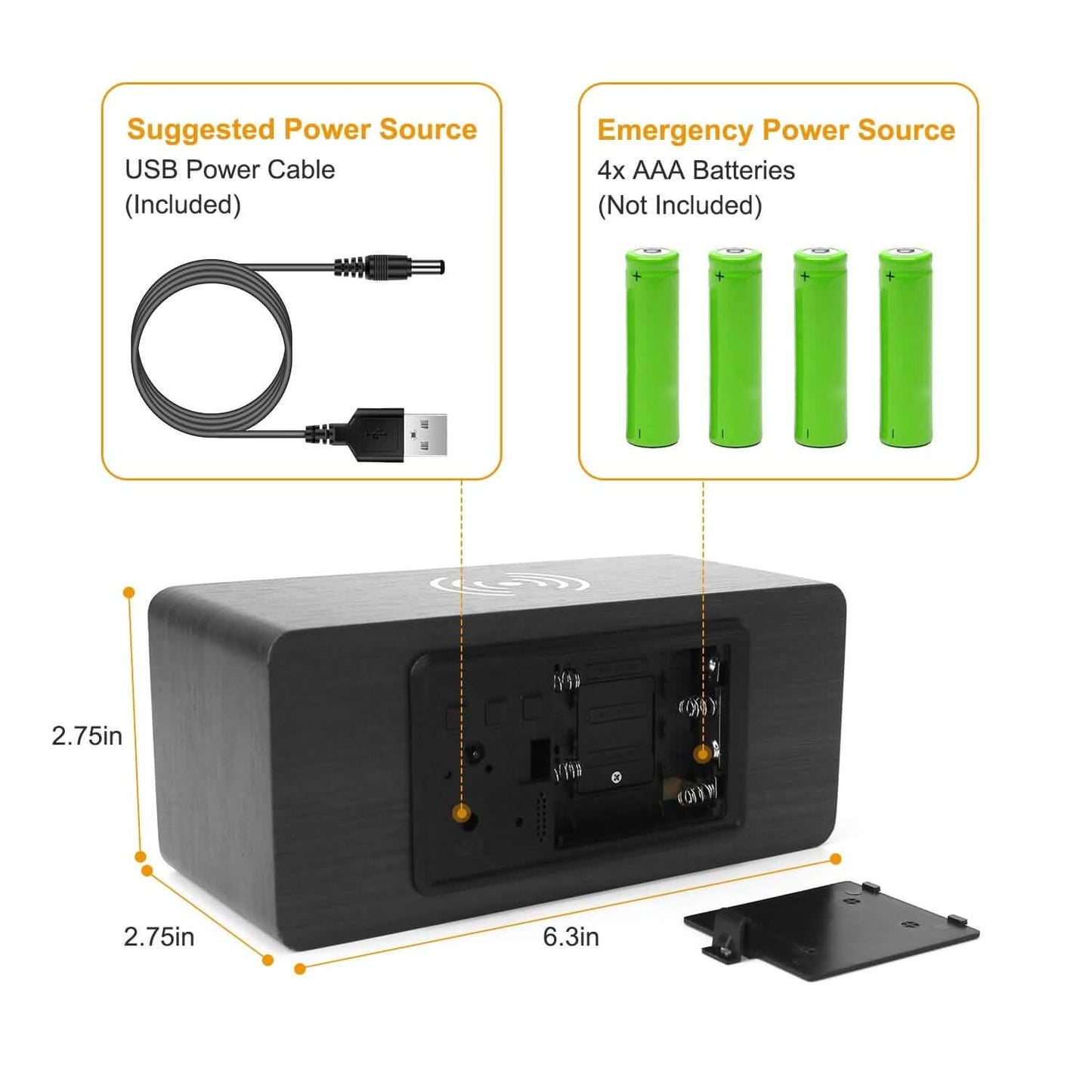 Qi Wireless Ladegerät Digitalwecker