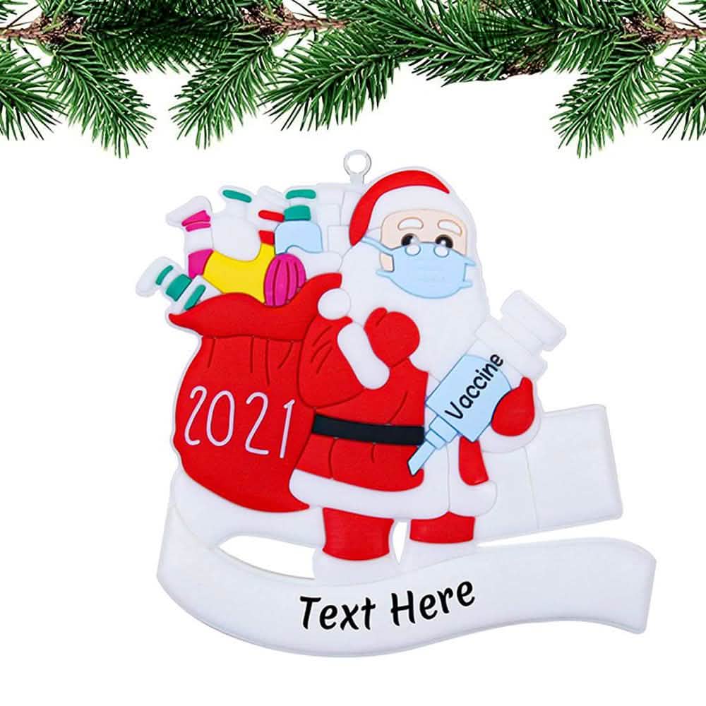 Quarantäne-Spezial Familien-Weihnachtsornamente, personalisierte Geschenke