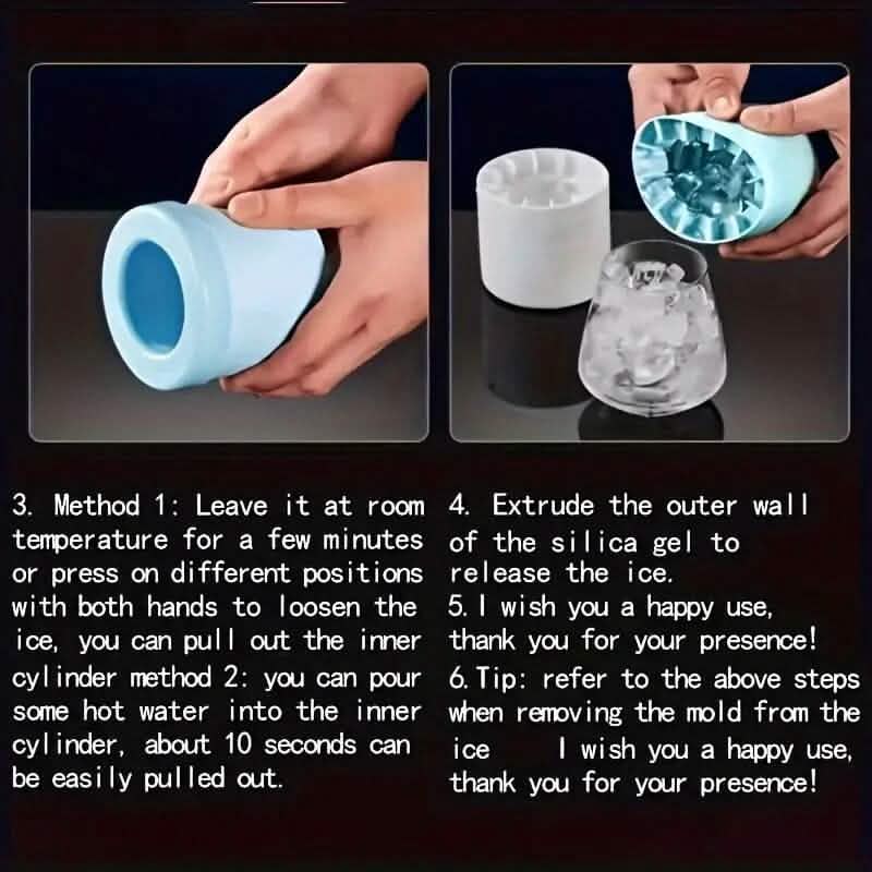 Silikon-Eiswürfelform für den Schnellfroster