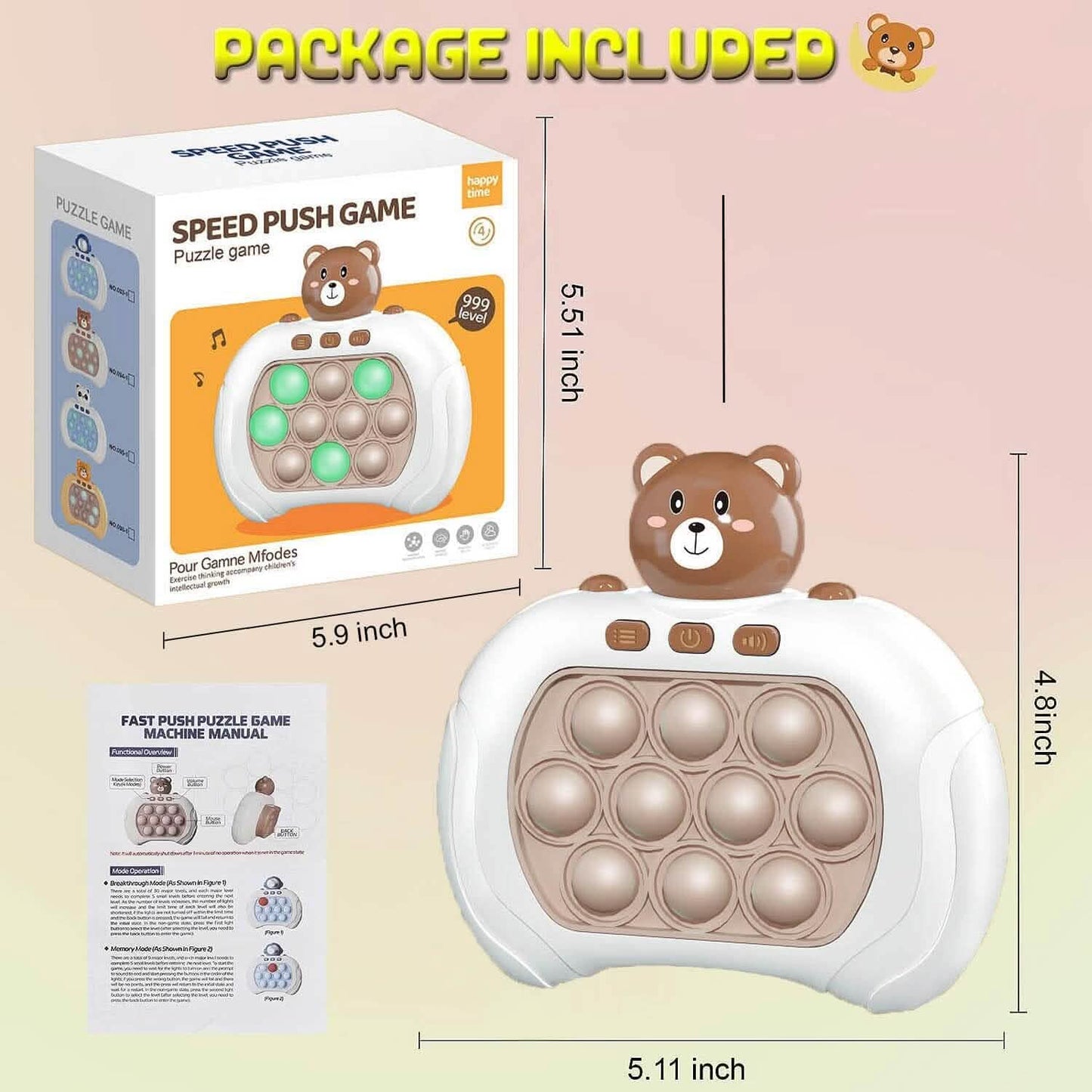 Schnelles Push Pop Spiel – die Fidget Toys Pro für Kinder und Erwachsene