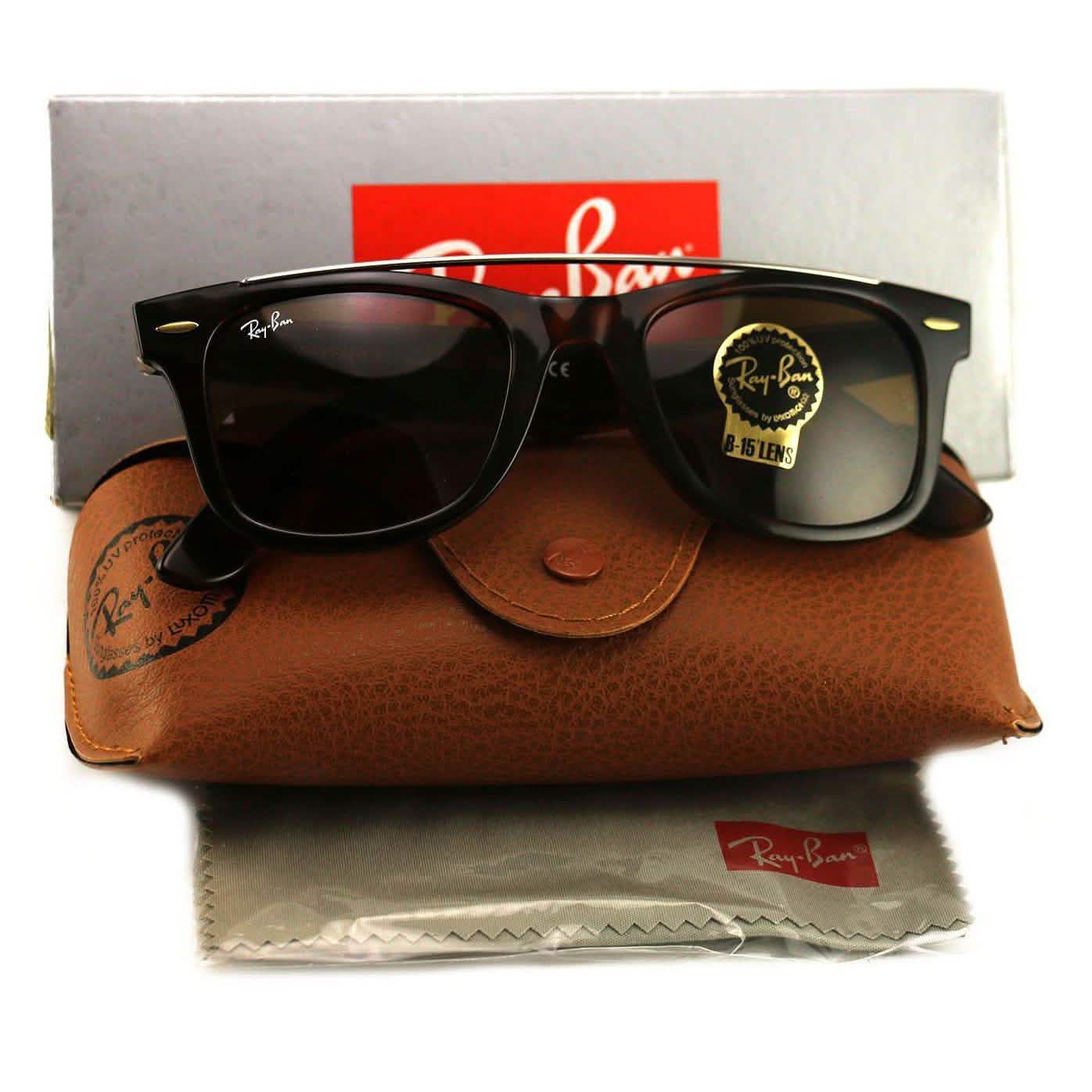 Ray-Ban Unisex Sonnenbrille RB4540 Wayfarer 710/33 Havana/Braun 50 22 150