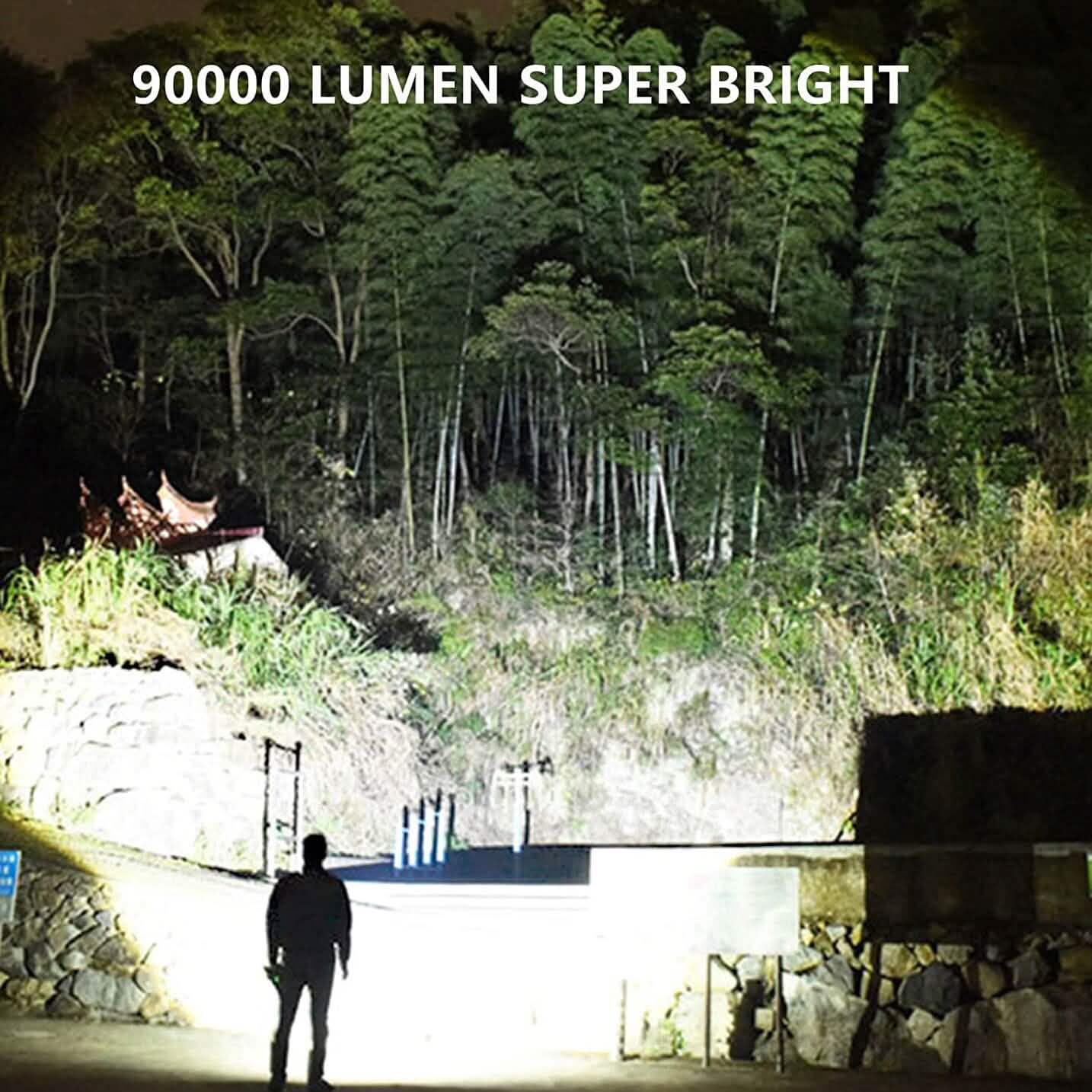Wiederaufladbare LED-Taschenlampen 90000 Lumen