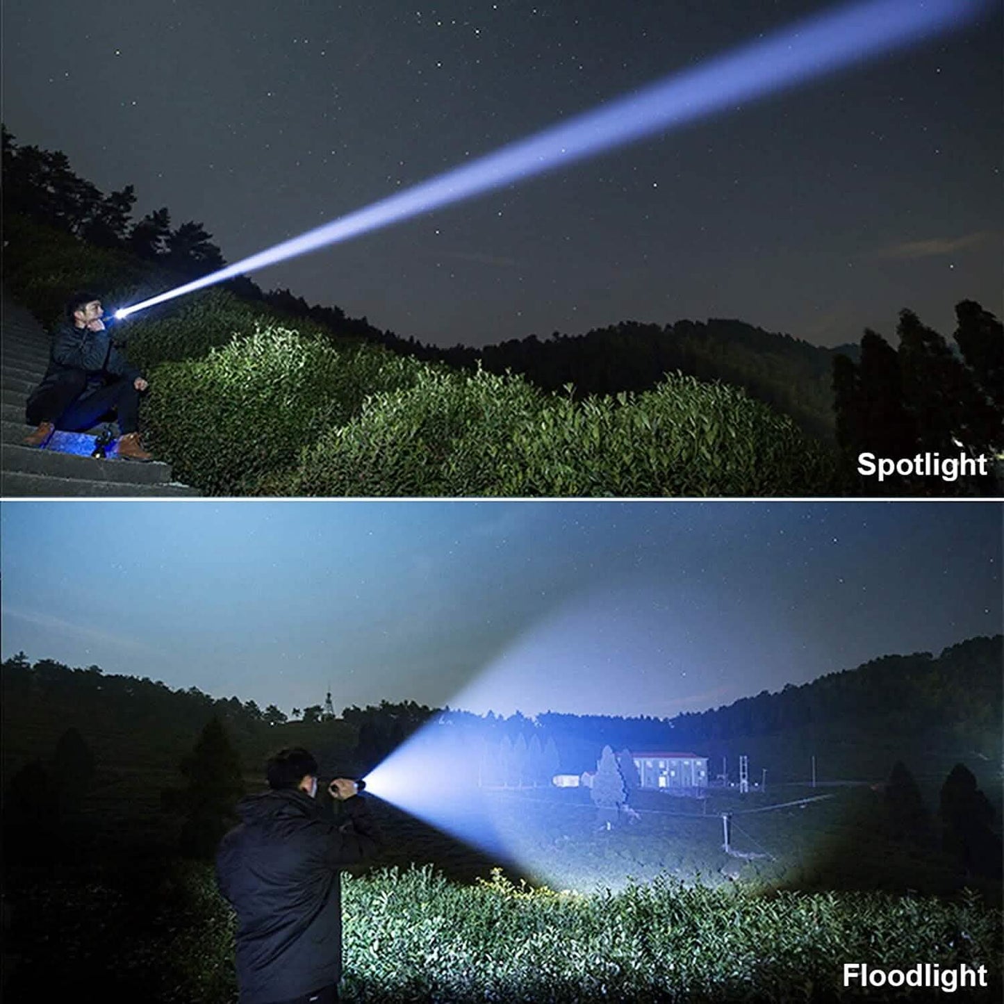 Wiederaufladbare LED-Taschenlampen 90000 Lumen