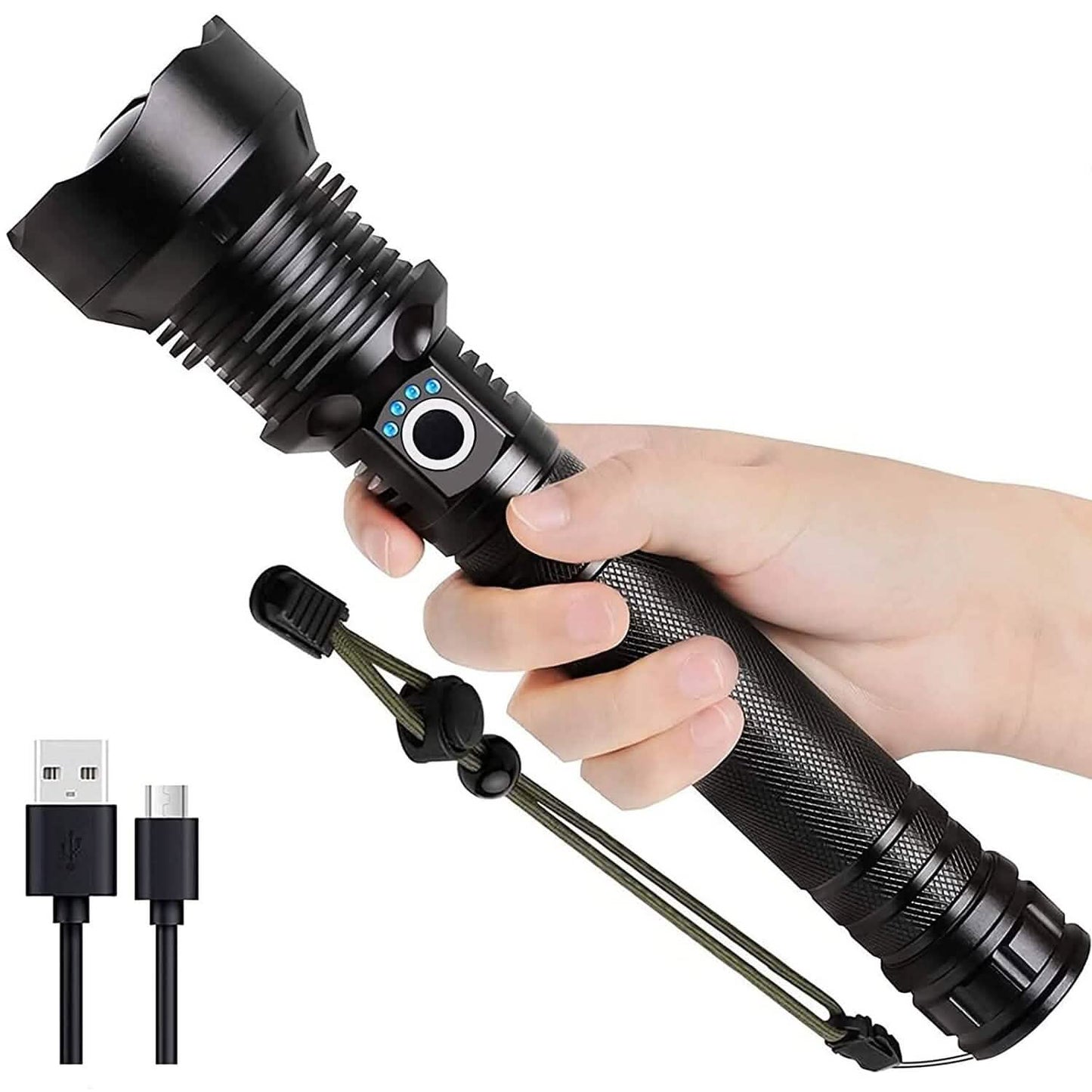 Wiederaufladbare LED-Taschenlampen 90000 Lumen