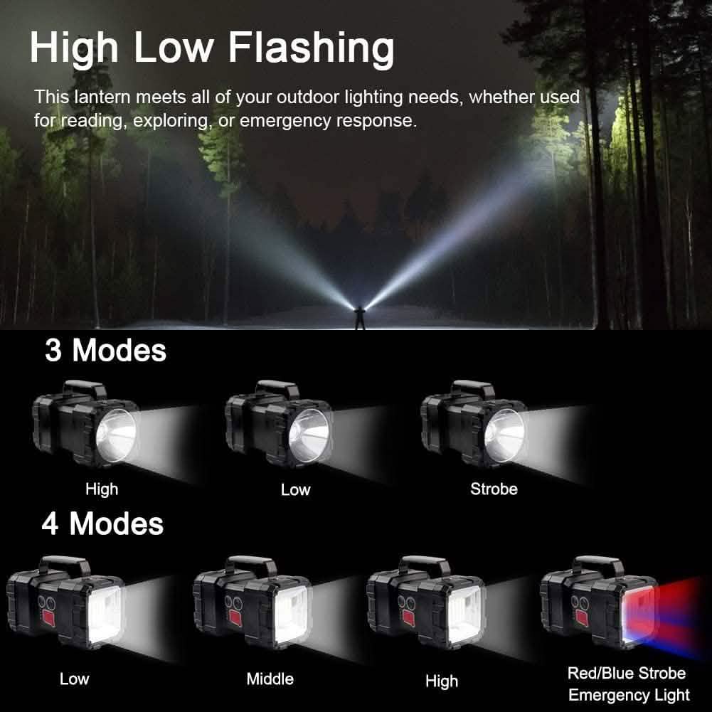 Wiederaufladbare LED-Scheinwerfer-Taschenlampe