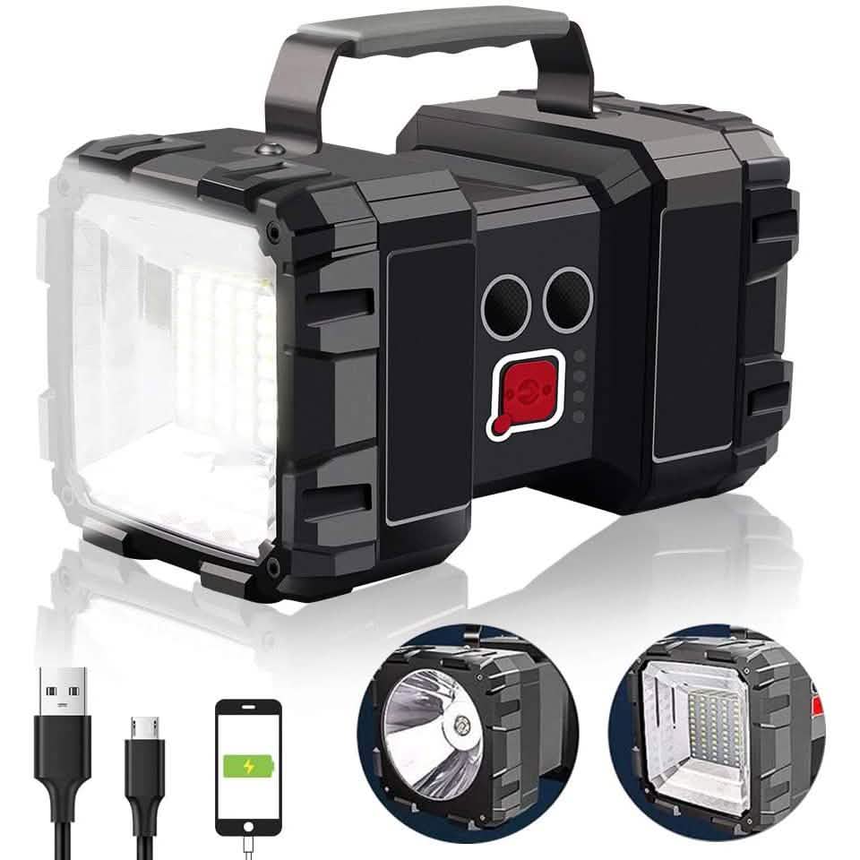 Wiederaufladbare LED-Scheinwerfer-Taschenlampe