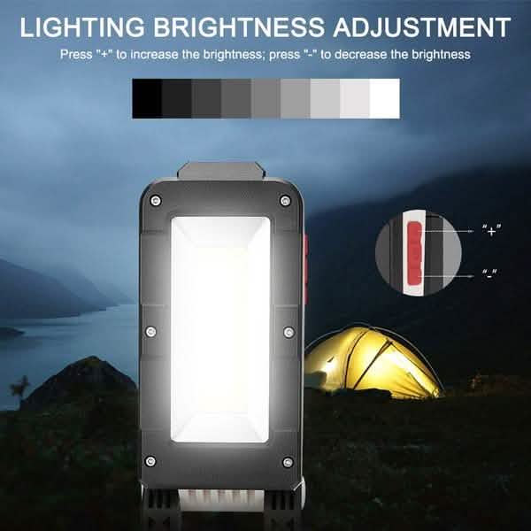 Wiederaufladbare magnetische, klappbare LED-Außenleuchte