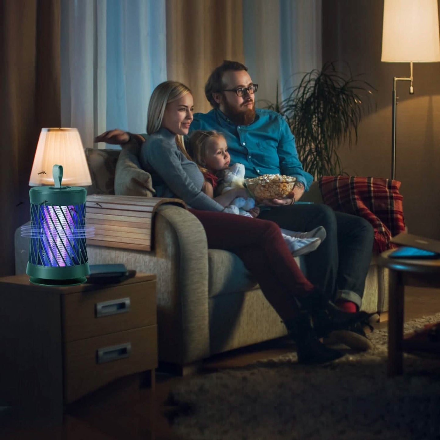 Wiederaufladbare Mückenlampe mit Nachtlicht