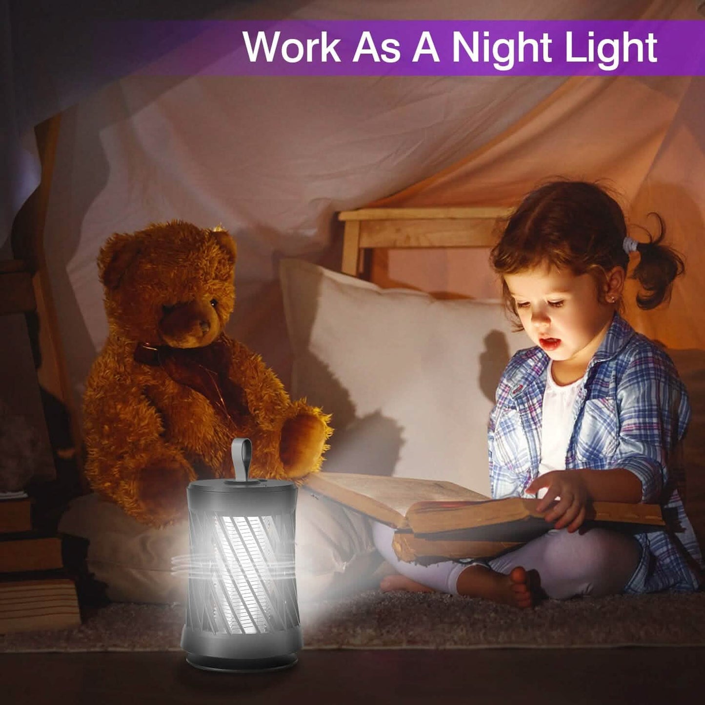 Wiederaufladbare Mückenlampe mit Nachtlicht