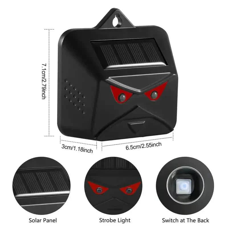 Rotes LED-Licht, wasserdicht, Raubtierabwehr für Gärten