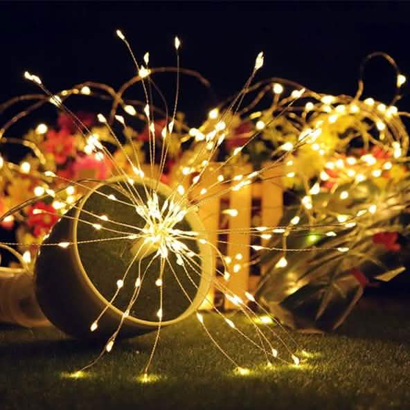 Wasserdichte Weihnachtsfeuerwerk-LED-Lichterkette mit Fernbedienung