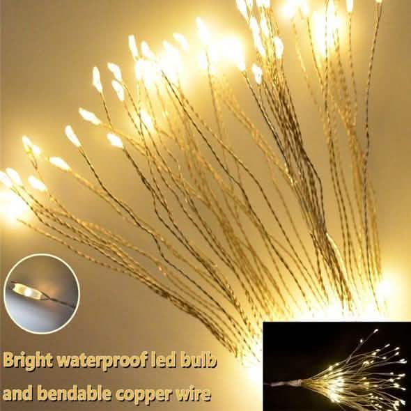 Wasserdichte Weihnachtsfeuerwerk-LED-Lichterkette mit Fernbedienung