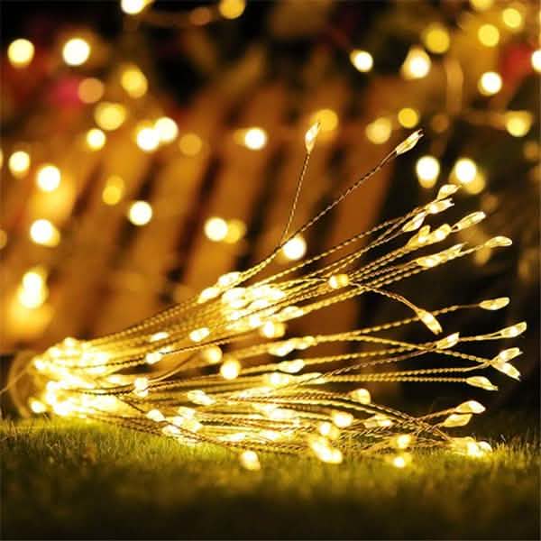 Wasserdichte Weihnachtsfeuerwerk-LED-Lichterkette mit Fernbedienung