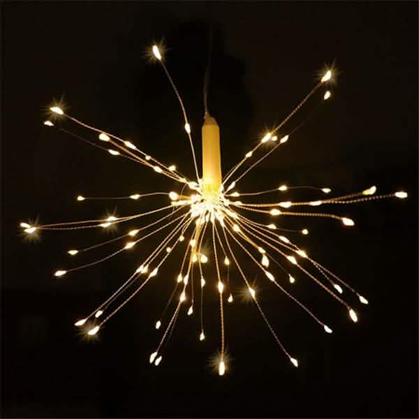 Wasserdichte Weihnachtsfeuerwerk-LED-Lichterkette mit Fernbedienung