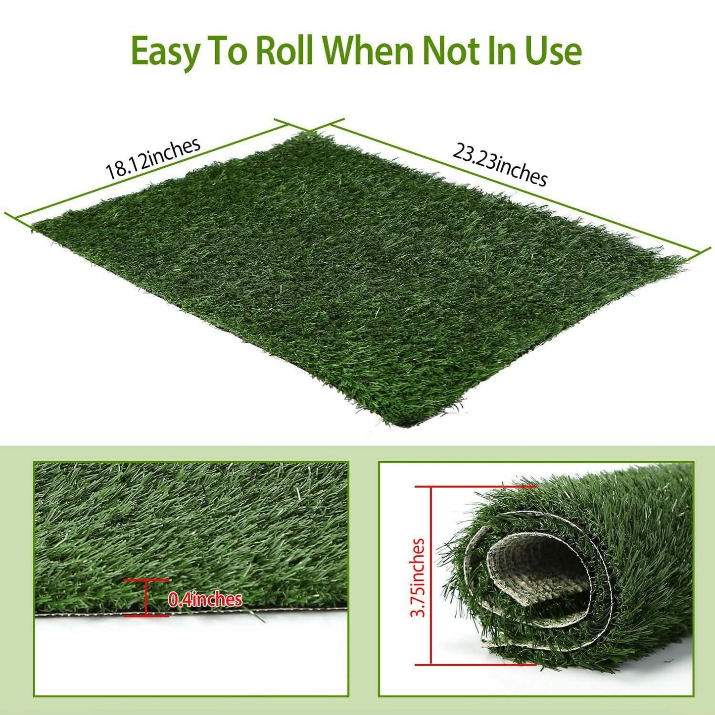 Ersatz-Grasmatte für Haustier-Klo-Tablett