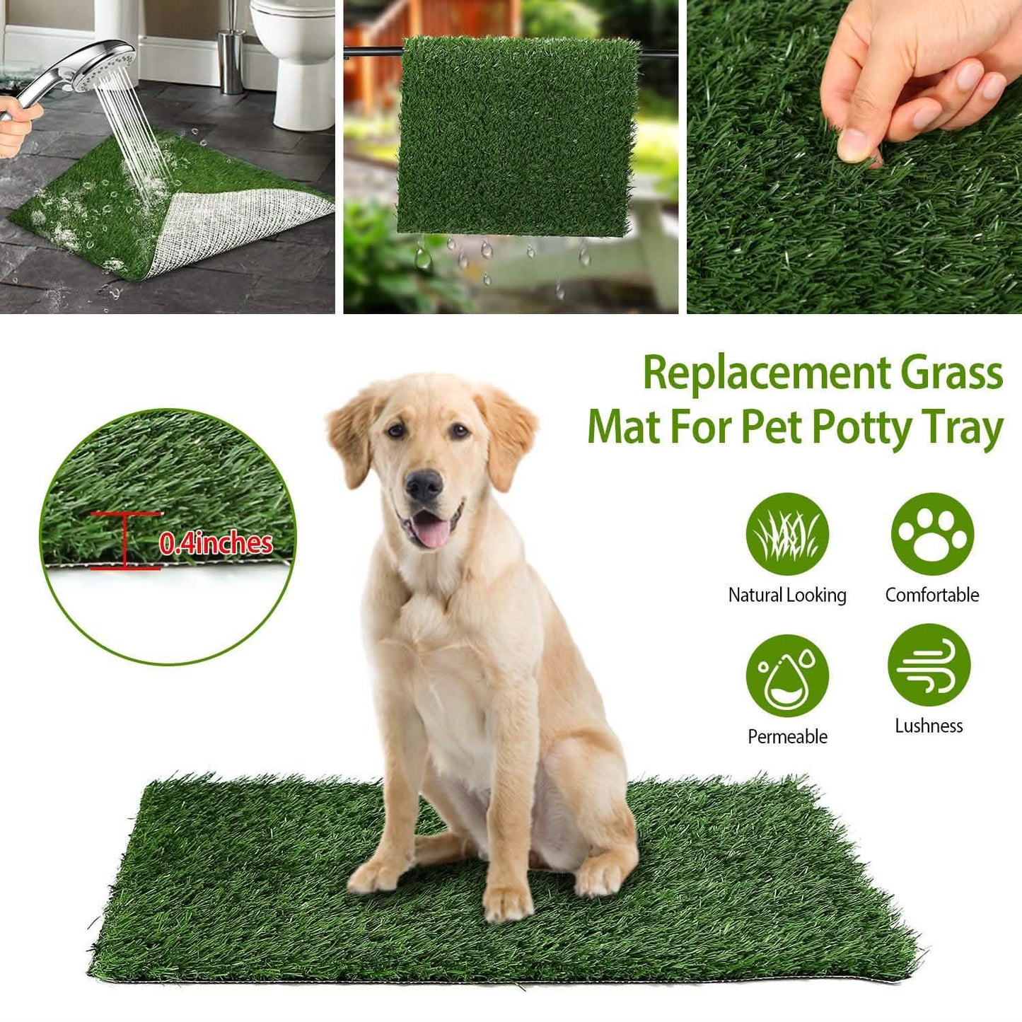 Ersatz-Grasmatte für Haustier-Klo-Tablett