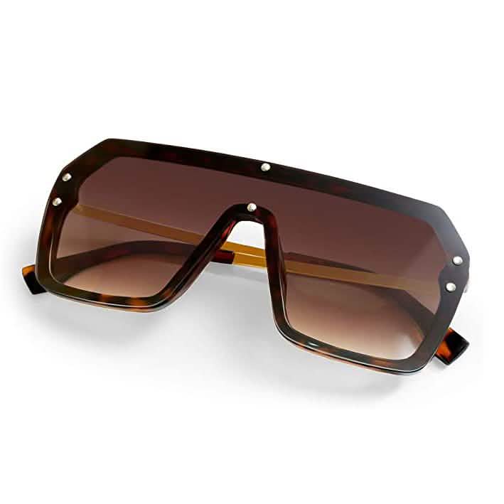Retro Oversized Shield Sonnenbrille