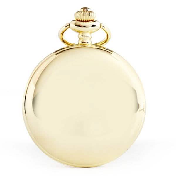 Retro Glatte Herren Taschenuhr mit Kette
