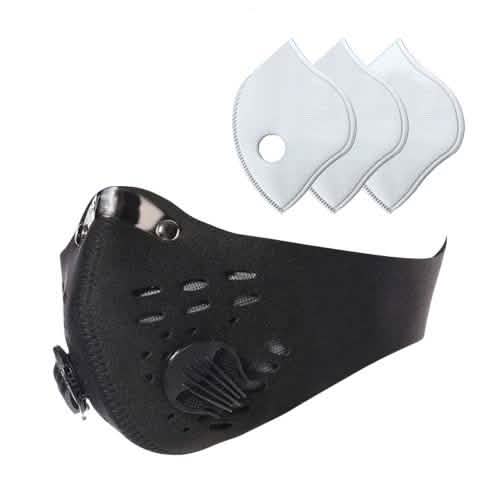 Wiederverwendbare Gesichtsmaske mit 3 Kohlefiltern