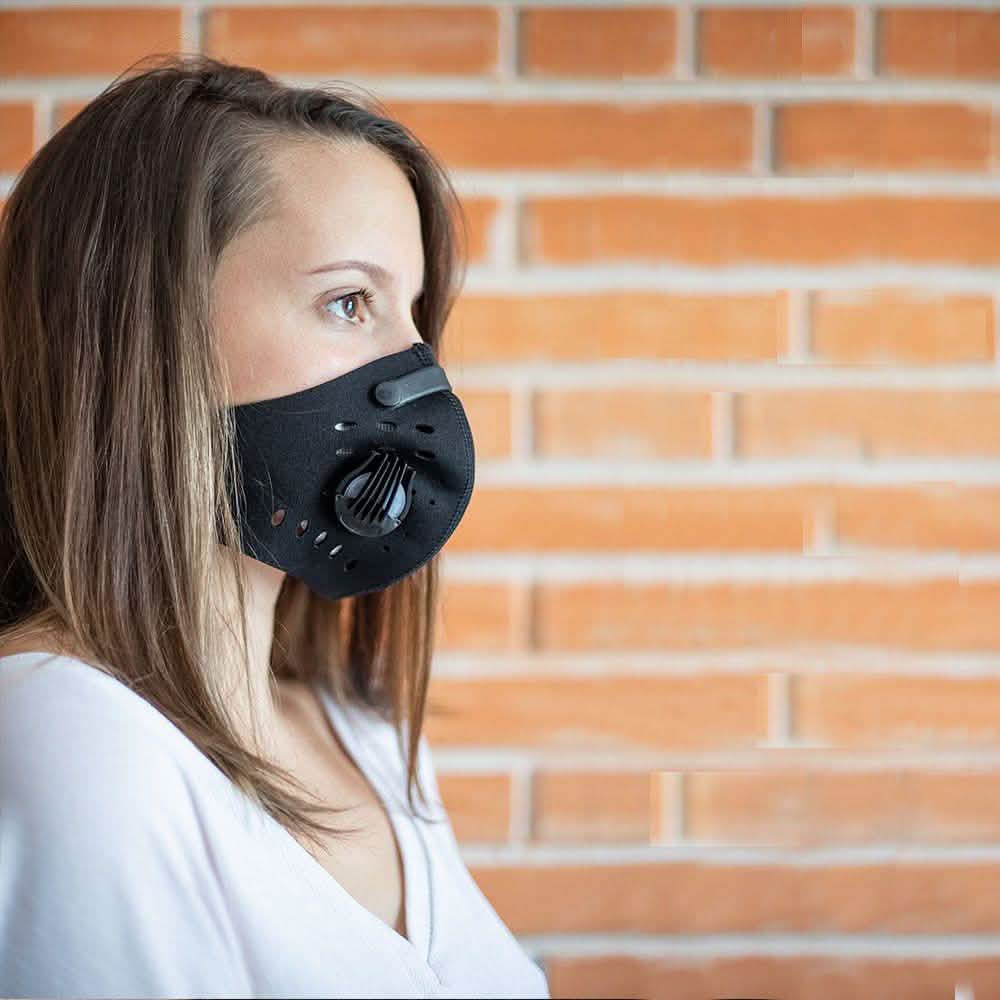 Wiederverwendbare Gesichtsmaske mit 3 Kohlefiltern
