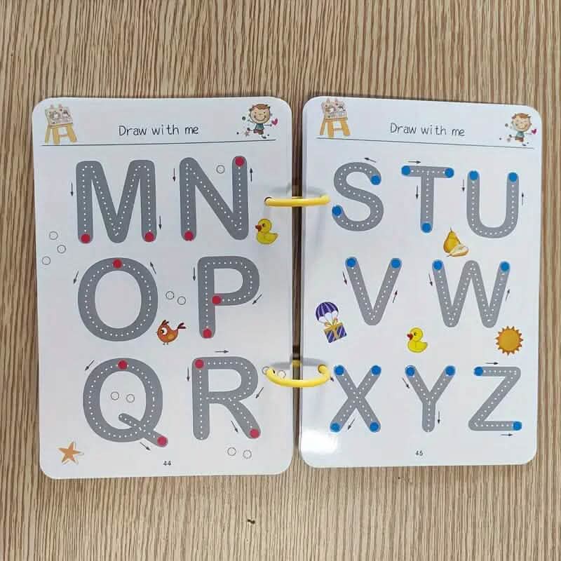Wiederverwendbares magisches Übungsheft-Set mit löschbarem Stift und Nachfüllern