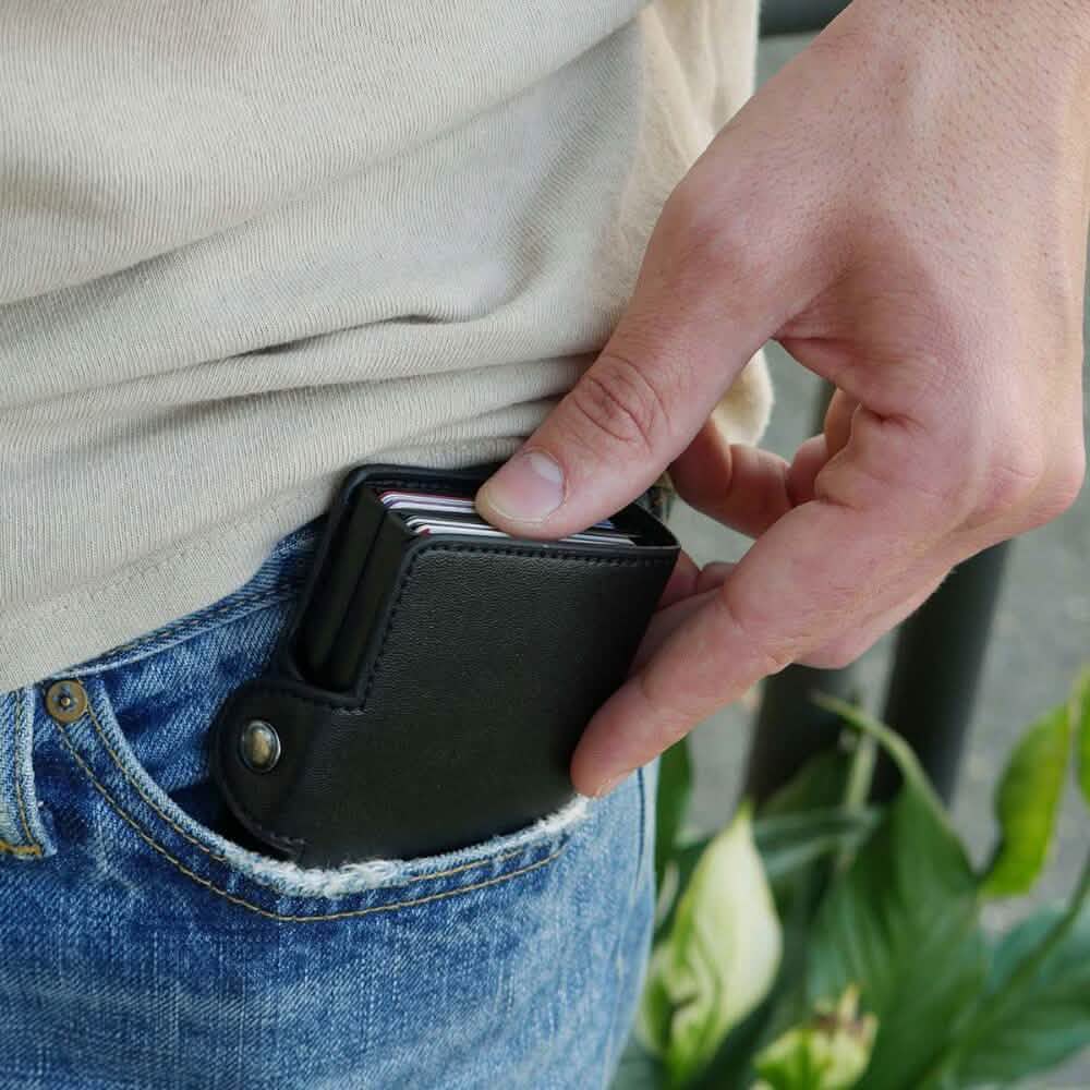 RFID-blockierendes Kaskaden-Schnellkartenetui