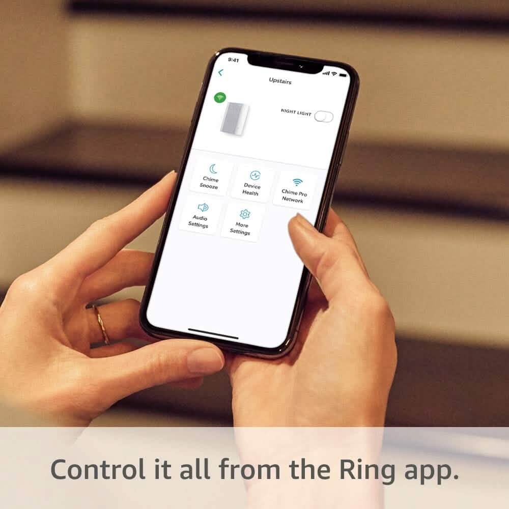 Ring Chime Pro 2. Generation mit WLAN-Extender (Generalüberholt)