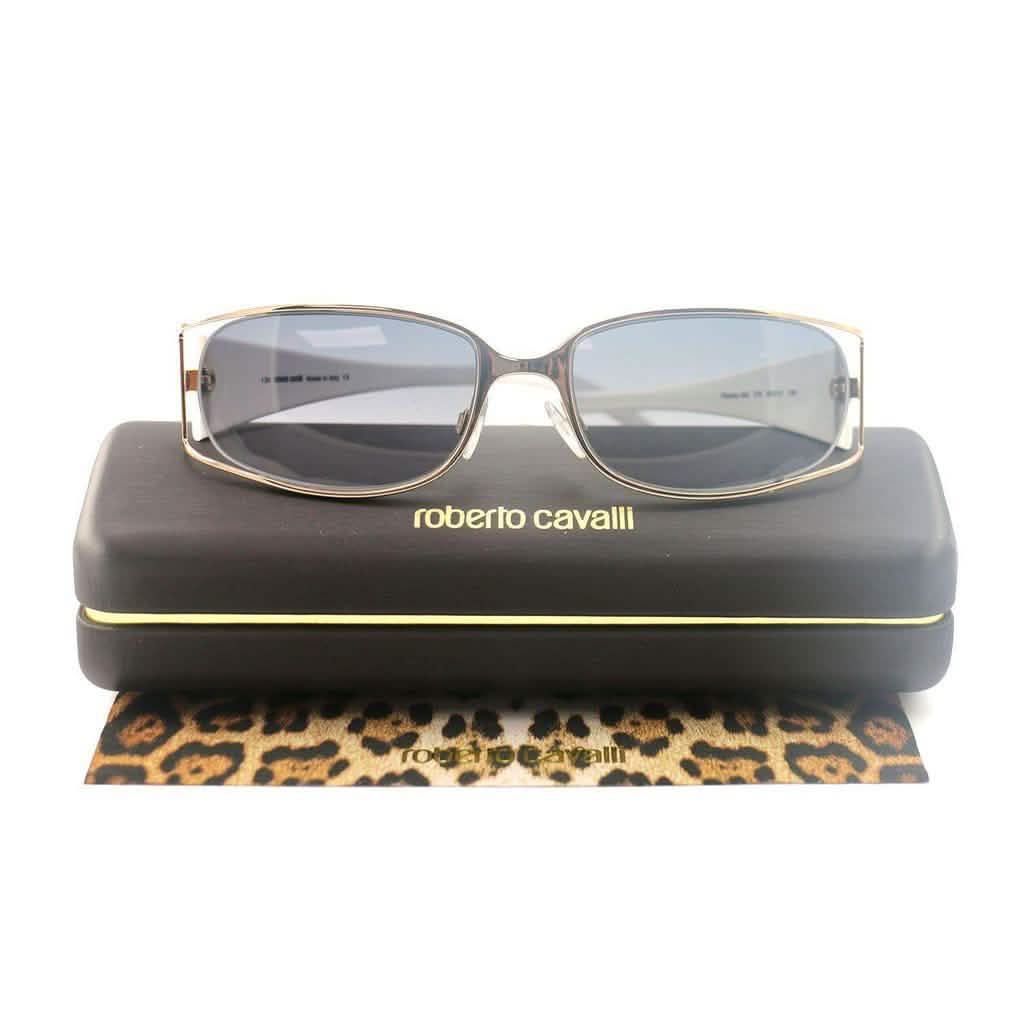 Roberto Cavalli Damen-Sonnenbrille RC0424 772 Gold/Weiß 53 17 130 Vollrand Oval