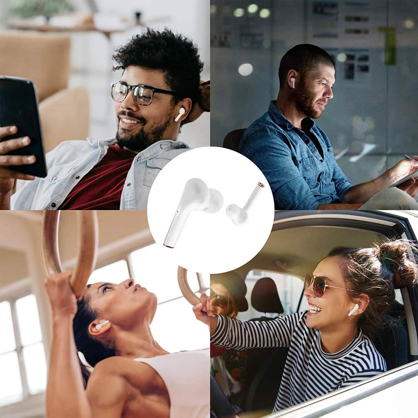 ROCXF TWS True-Wireless-Kopfhörer mit LED-Ladecase-Anzeige