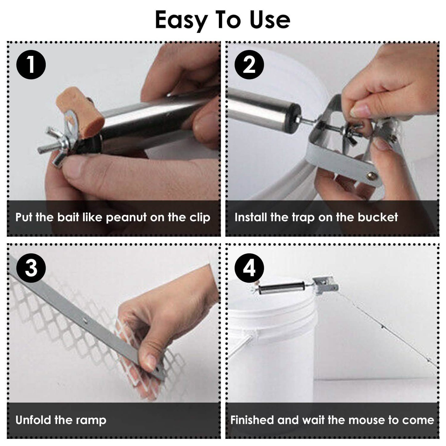 Roll Trap Mäusefänger mit 50 cm Gitterrampe