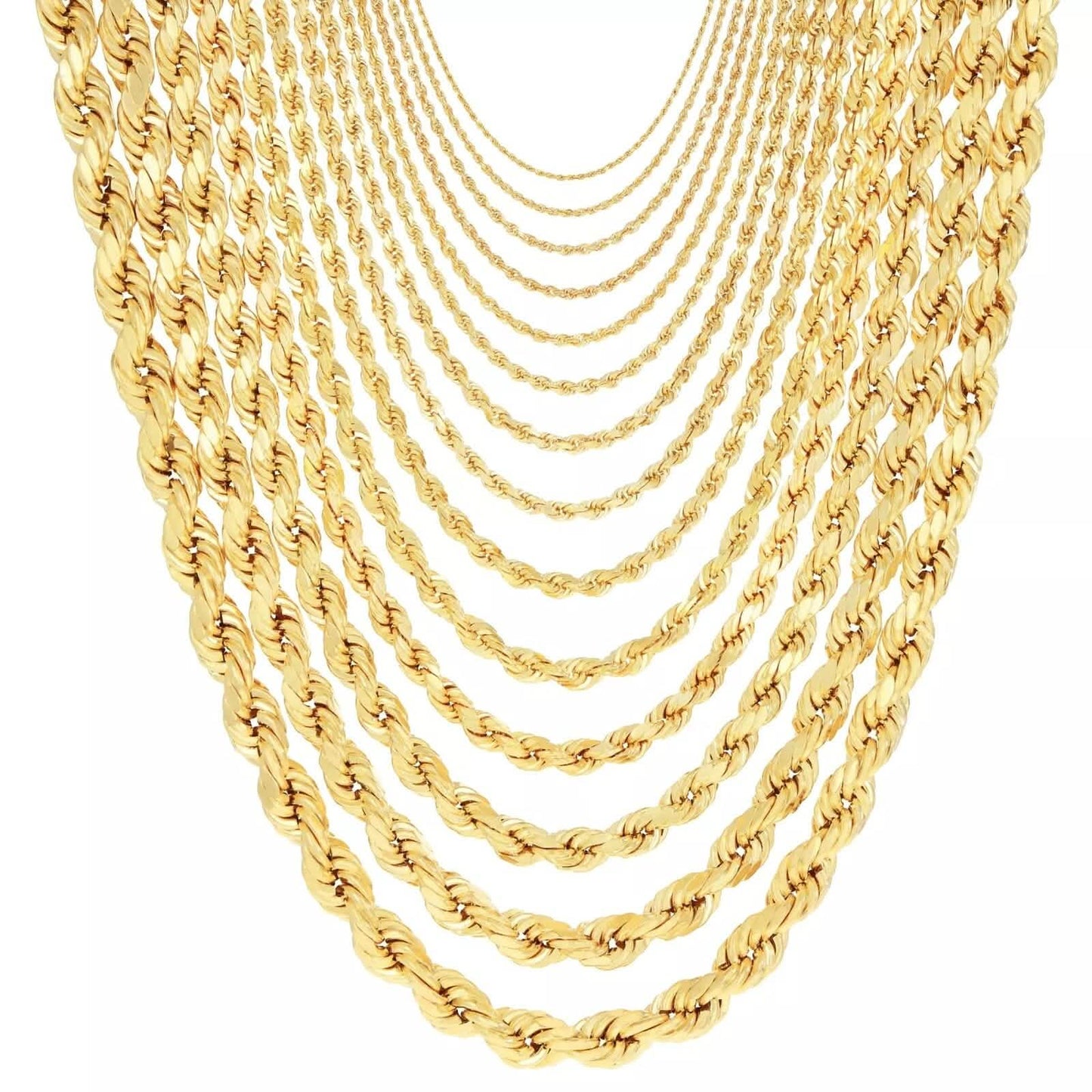 Seilkette aus Gelbgold – 2 mm